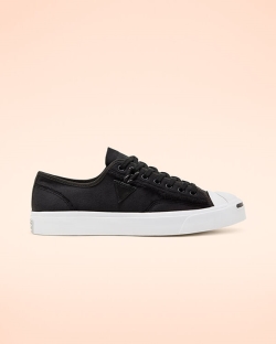 Converse Faux Fur-Lined Leather Jack Purcell Női Rövidszárú Fekete/Fehér | AXJHDYG-HU